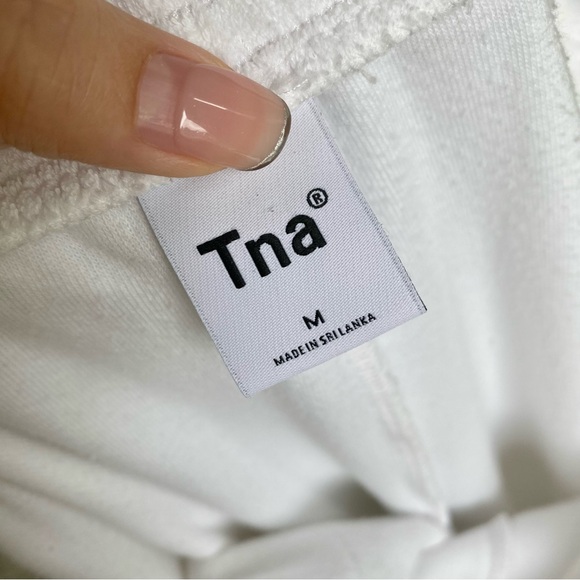 Aritzia tna ashland terry wide leg pant white - Picture 6 of 9